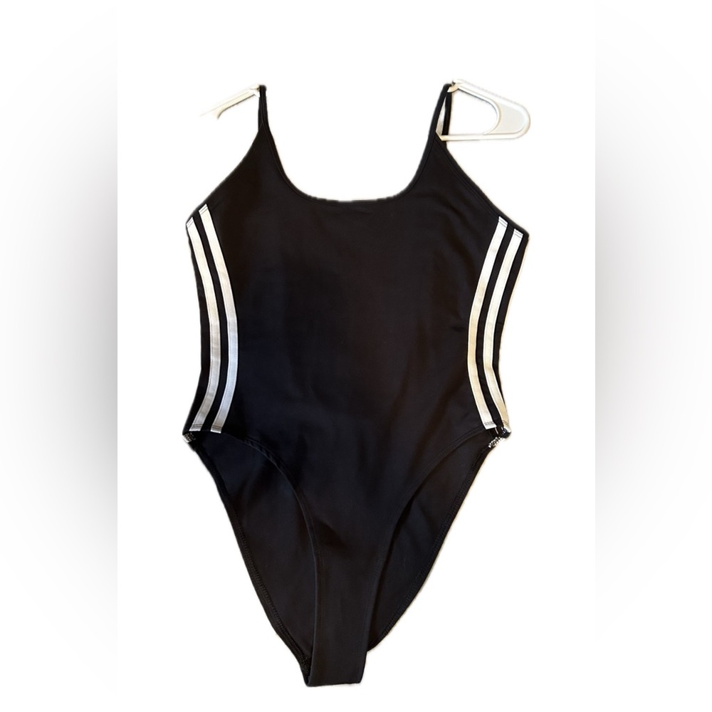 Adidas Black Backless Tank Top Body Suit (M)